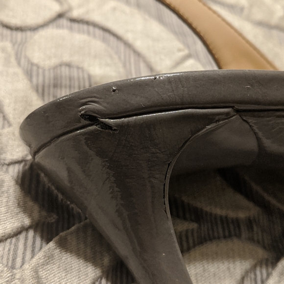 Nine West size 8.5 Gray Cinema Slingback Pumps - Picture 2 of 11